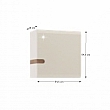 Visící skříňka, bílá extra vysoký lesk HG / dub sonoma tmavý truflový, LYNATET TYP 65