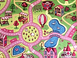 Dětský koberec Sladké město - 95 x 200 cm