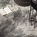 Kusový koberec Samba 495 silver - 55 x 85 cm tvar zvířecí kůže