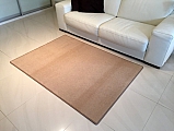 Kusový béžový koberec Eton - 1 m2 s obšitím