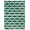 Vlněný kusový koberec Harlequin Basketweave emerald/aquamarine 144107 Brink & Campman